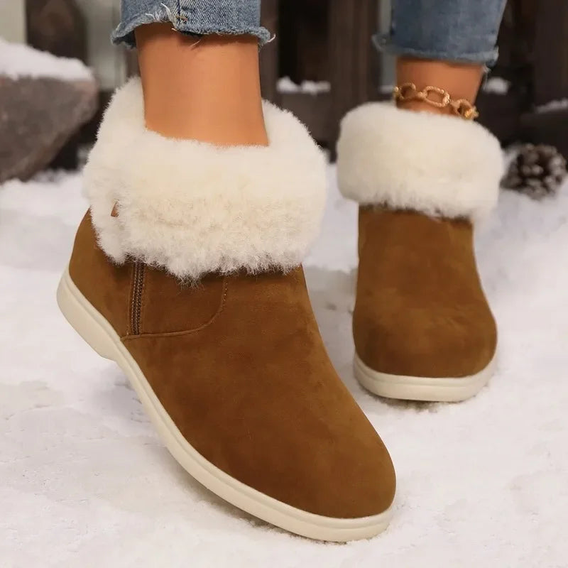 Bottines en suédine | Confort thermique hivernal