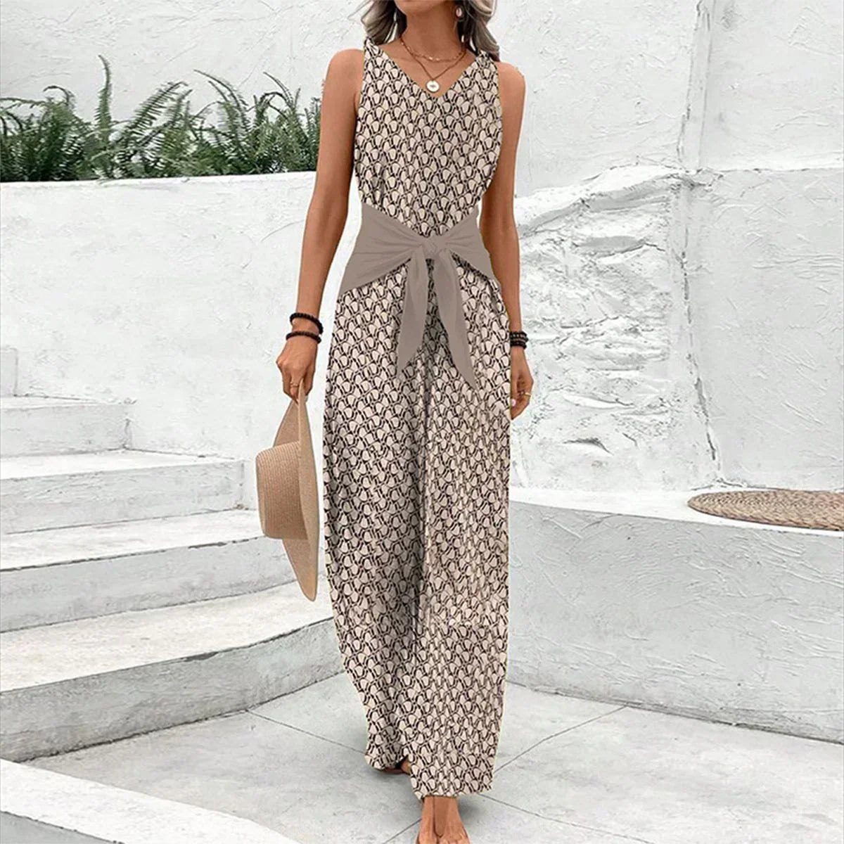 Combinaison sans manches femme | Confort estival chic