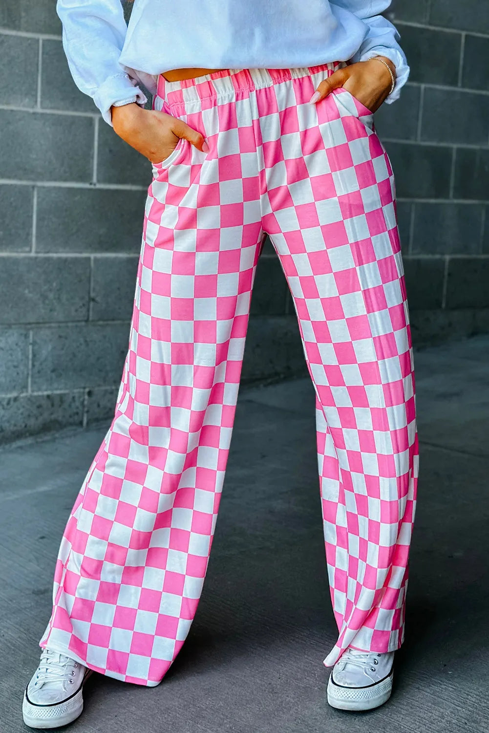 Pantalon large à carreaux | Style original et décontracté