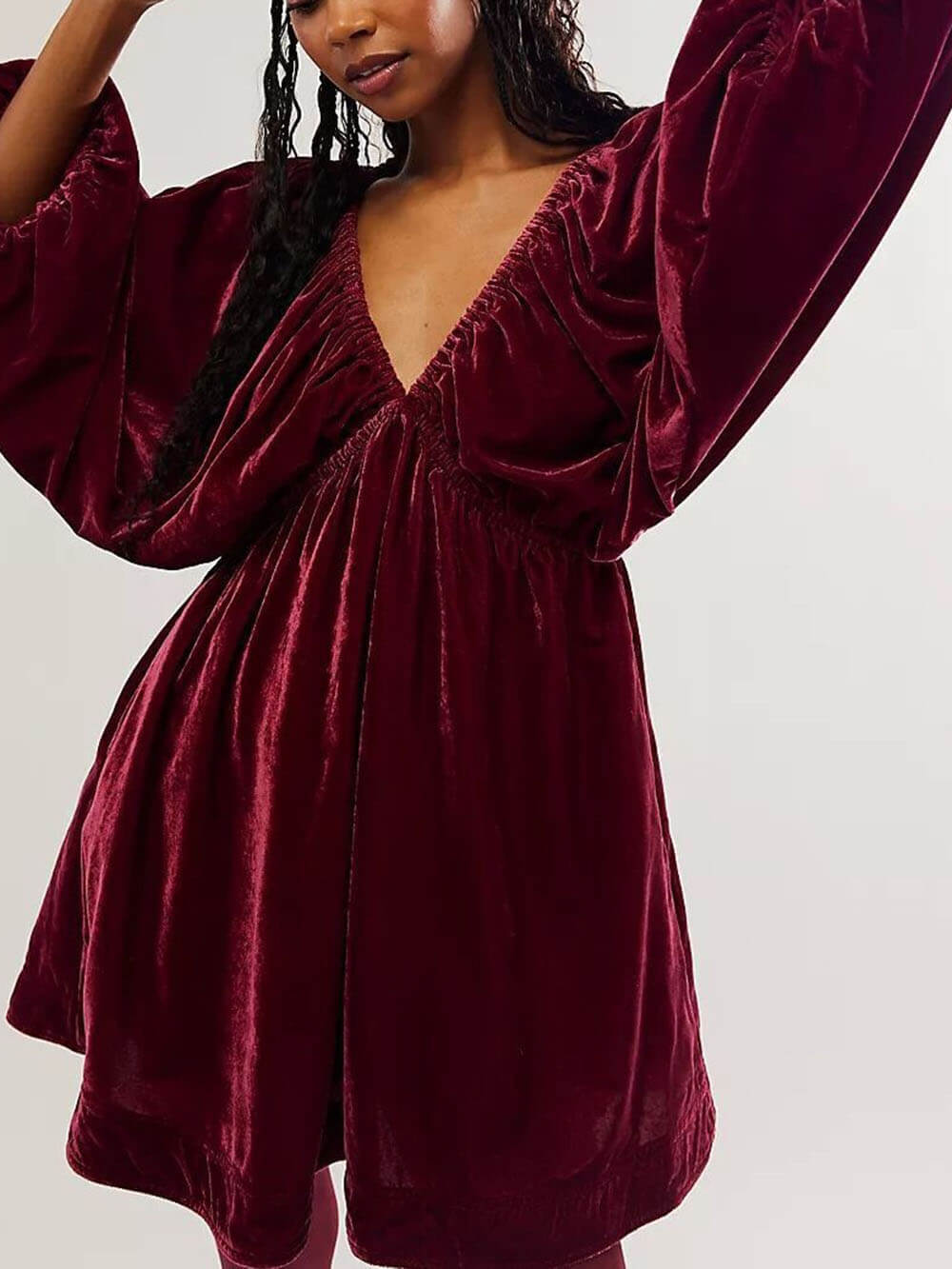 Robe courte en velours chic | Élégance pour les soirées