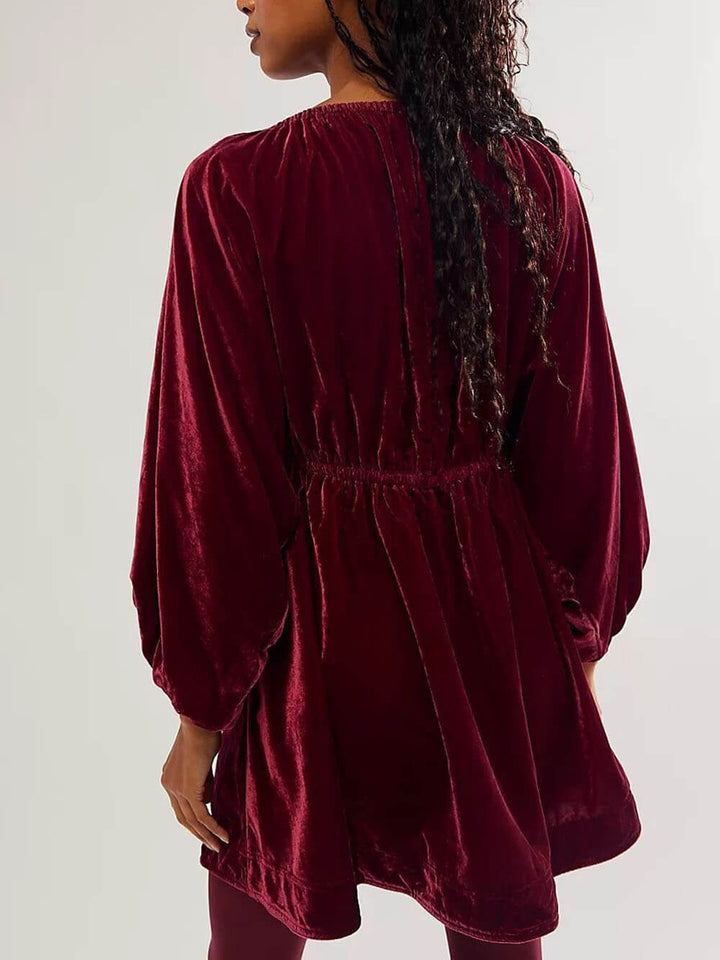 Robe courte en velours chic | Élégance pour les soirées