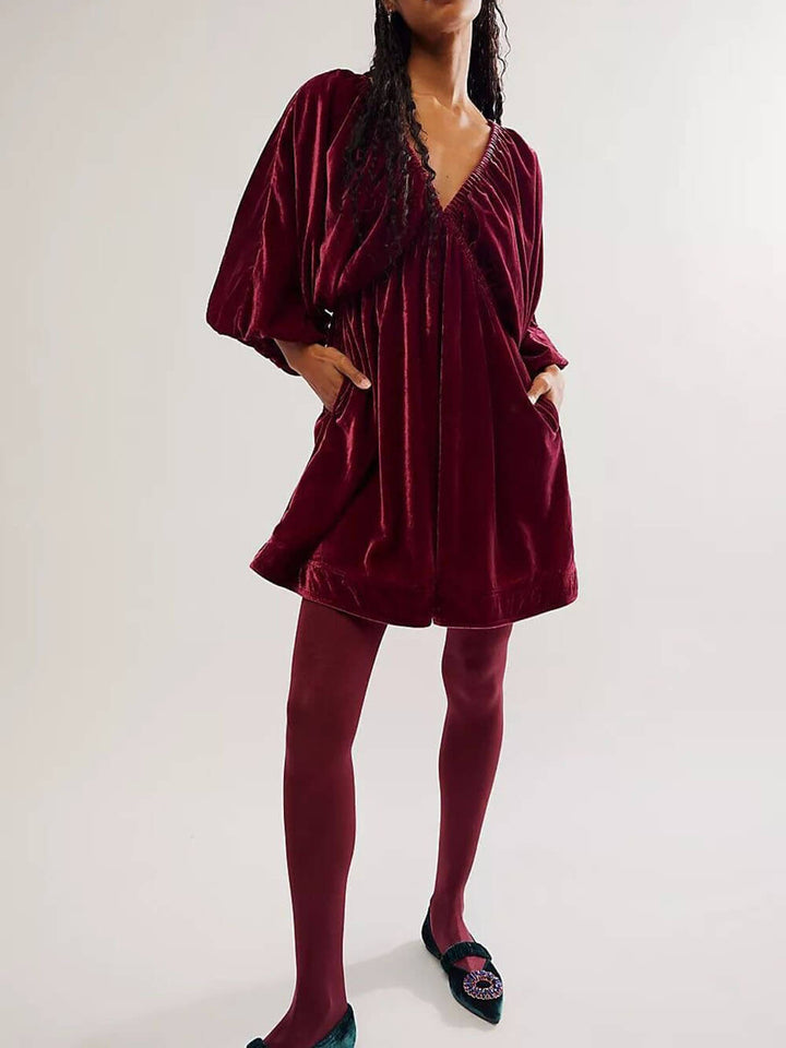 Robe courte en velours chic | Élégance pour les soirées