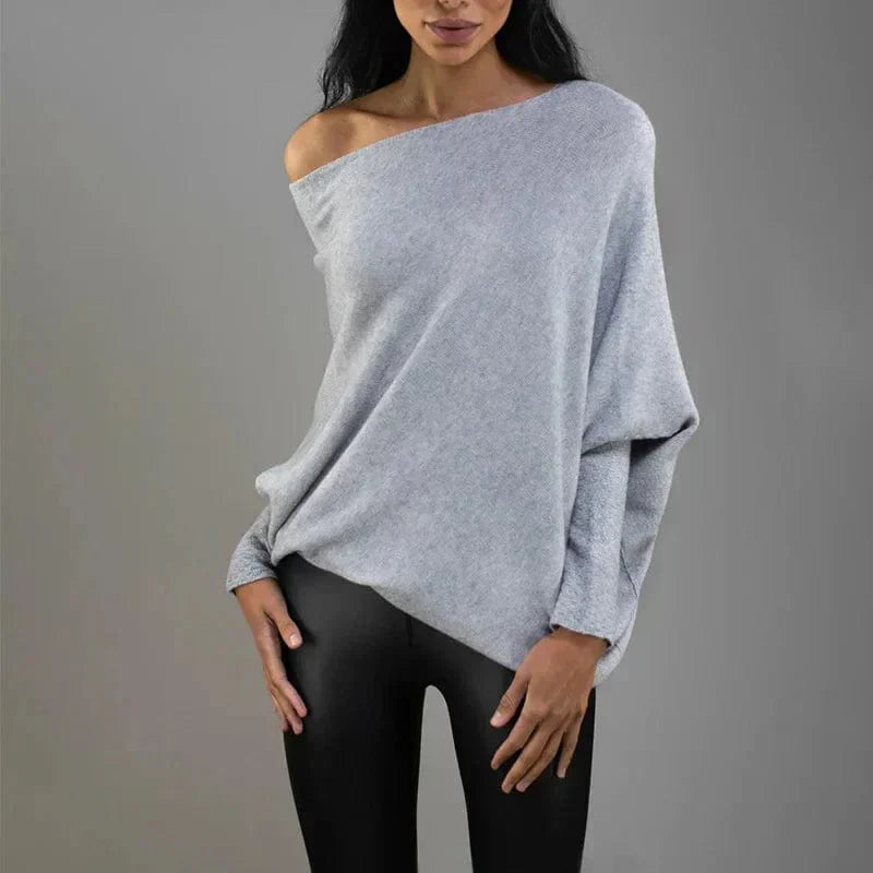 Pull ample à col bateau | Confort ultime pour les journées cocooning