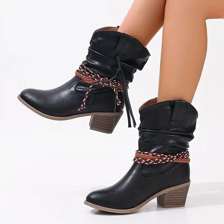 Bottines | Style western avec talon bloc