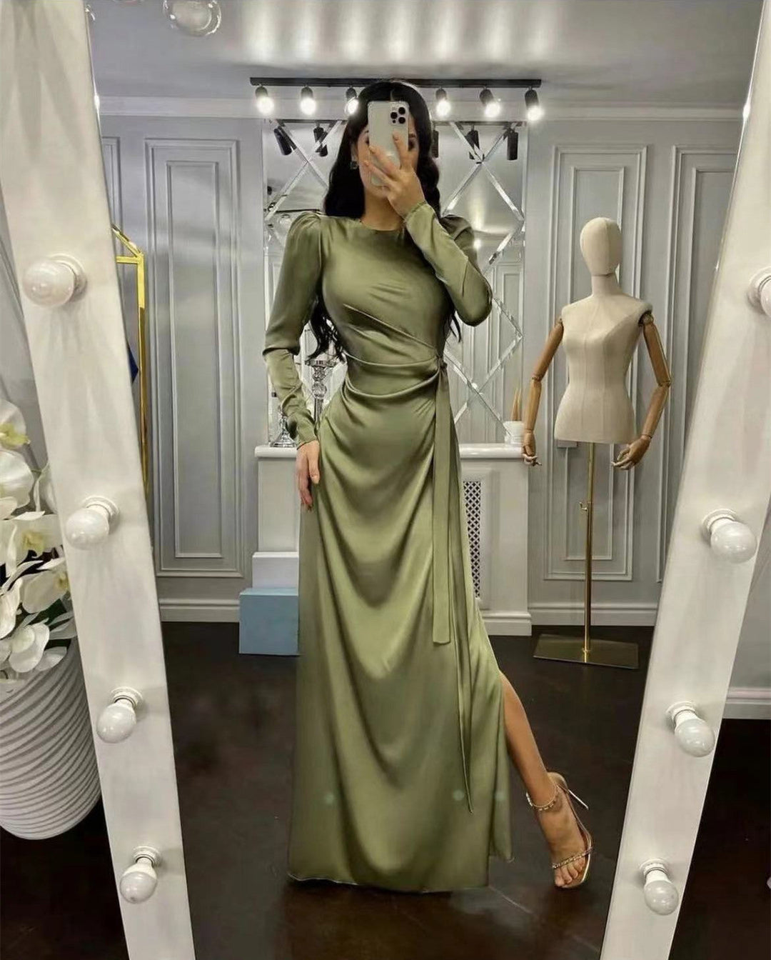 Robe longue femme | Élégance moderne pour soirée