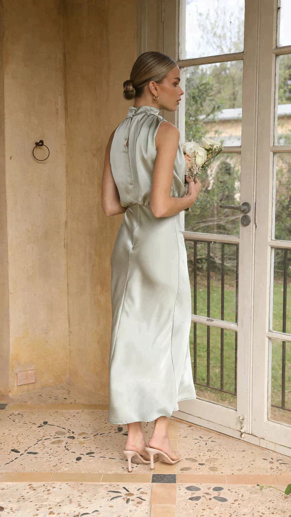 Robe Longue Élégante | Brillance Douce et Chic