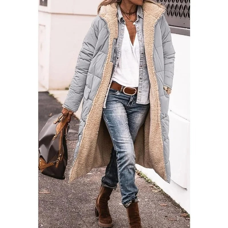 Manteau long doublé | Parfait pour l'hiver