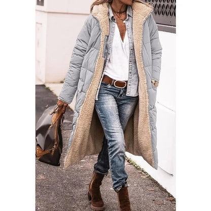 Manteau long doublé | Parfait pour l'hiver
