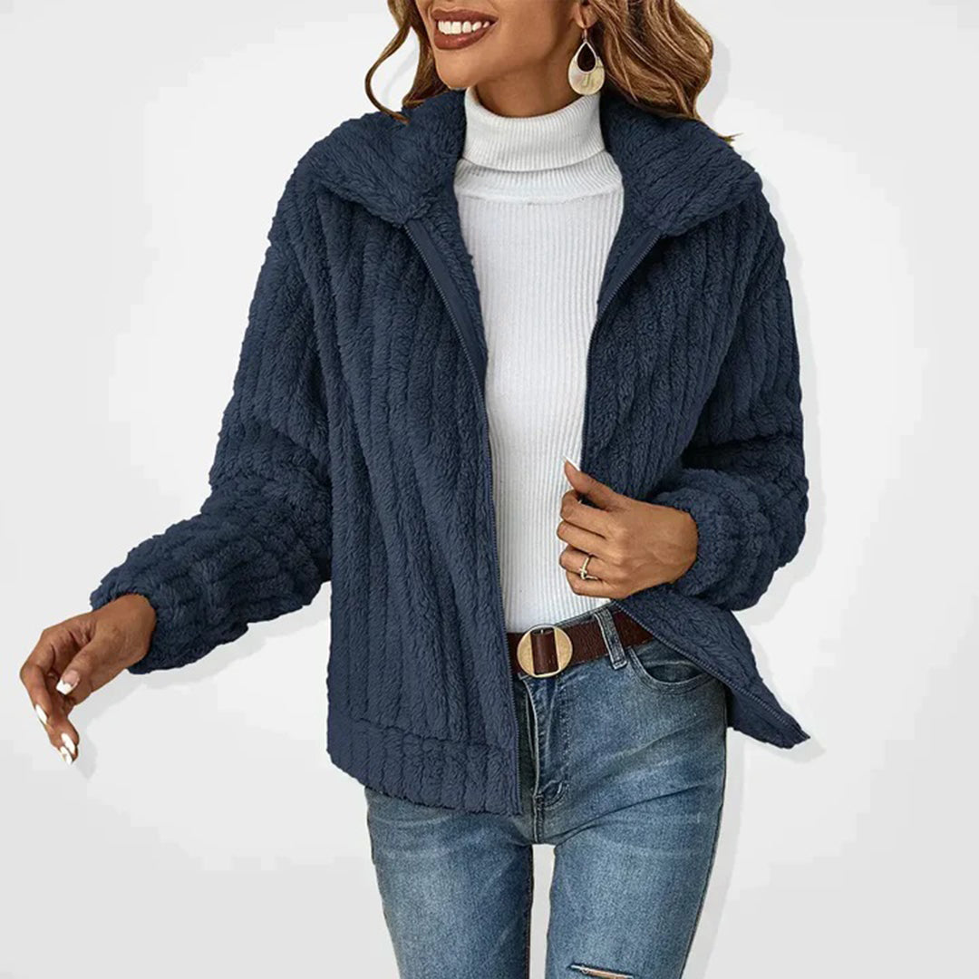 Veste polaire zippée avec col | Parfait pour les journées fraîches