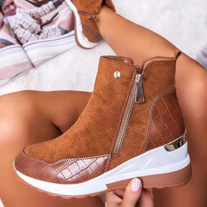 Bottines imperméables confortables pour femme | Idéales pour l'automne