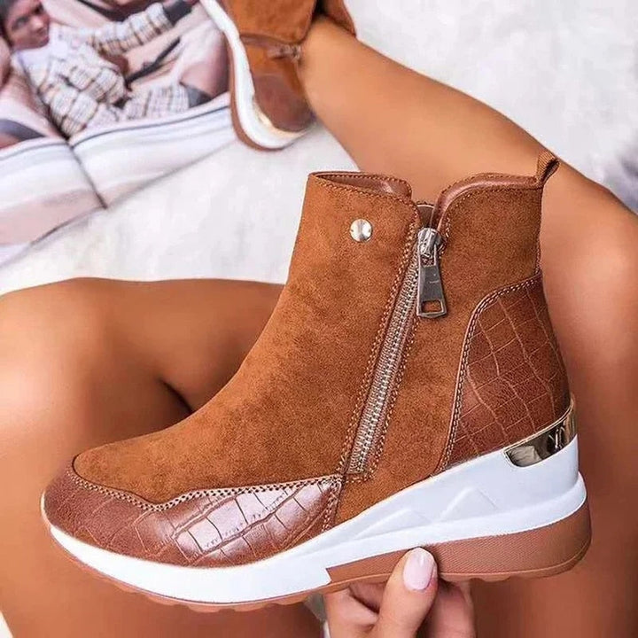 Bottines imperméables confortables pour femme | Idéales pour l'automne