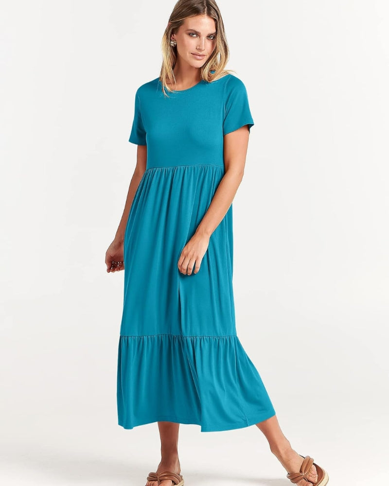Robe longue fluide | Élégance d’été décontractée