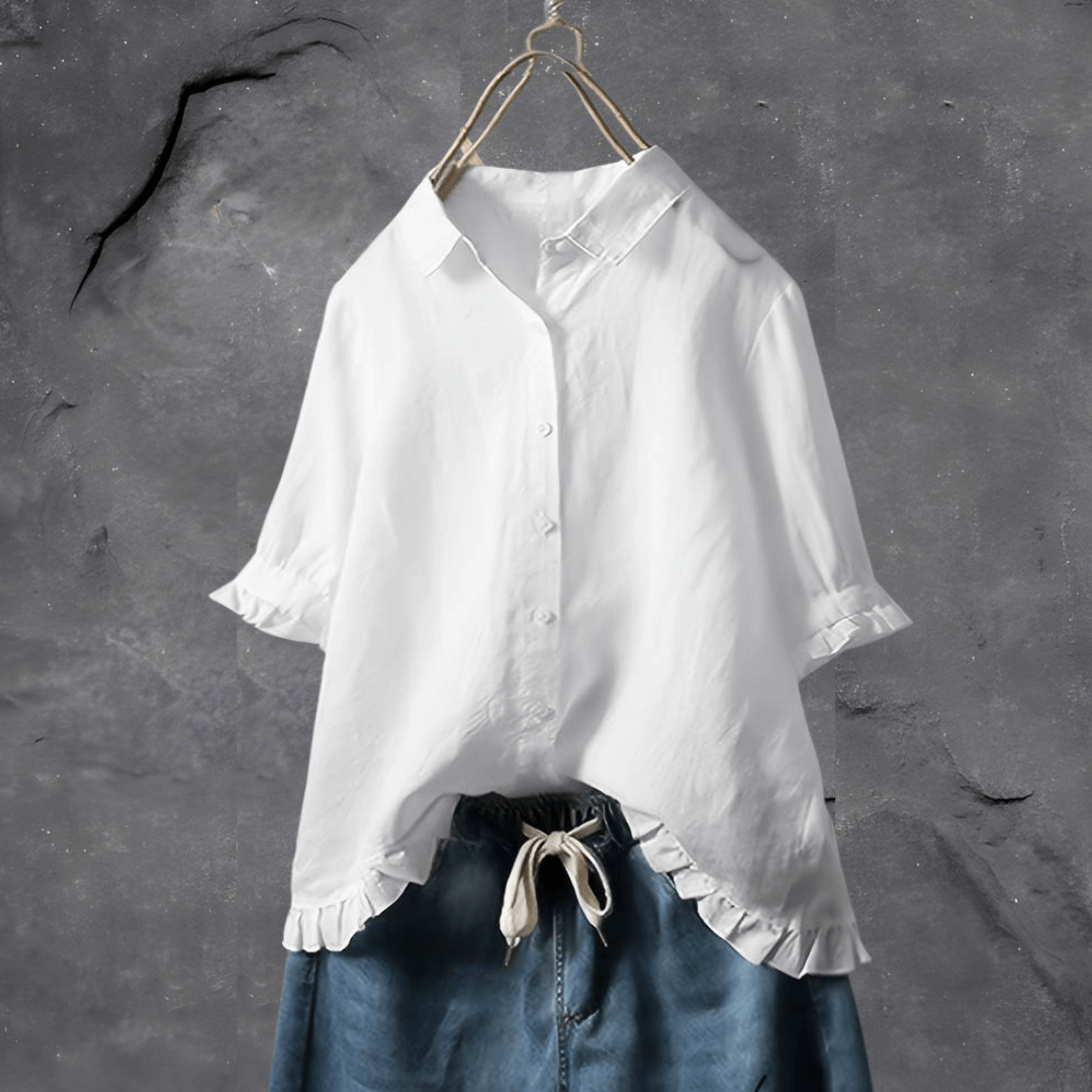 Chemise ample à volants | Élégance décontractée au quotidien