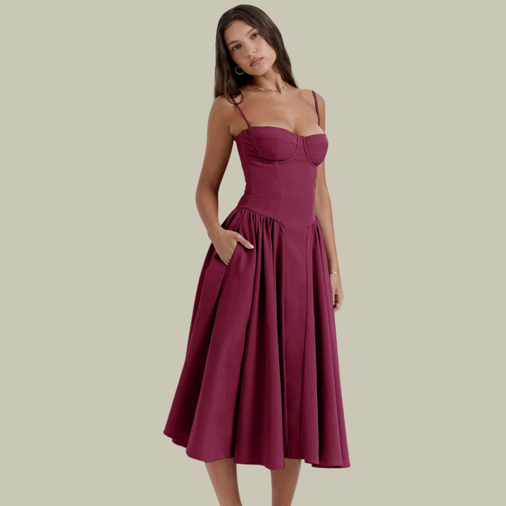 Robe corset sans manches | Élégance féminine et allure chic parfaite pour soirées et occasions spéciales