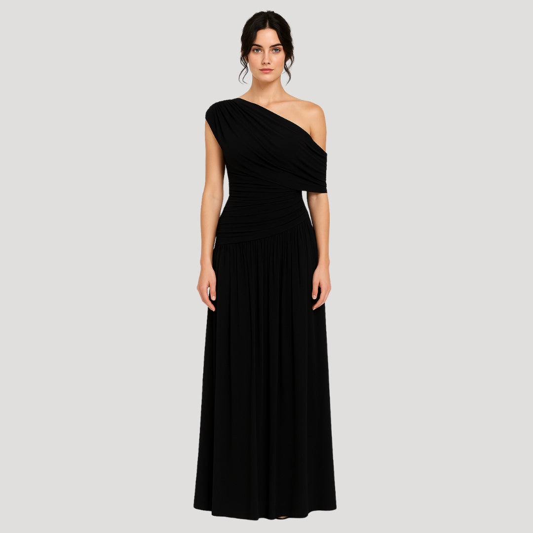Robe longue asymétrique | Élégance estivale