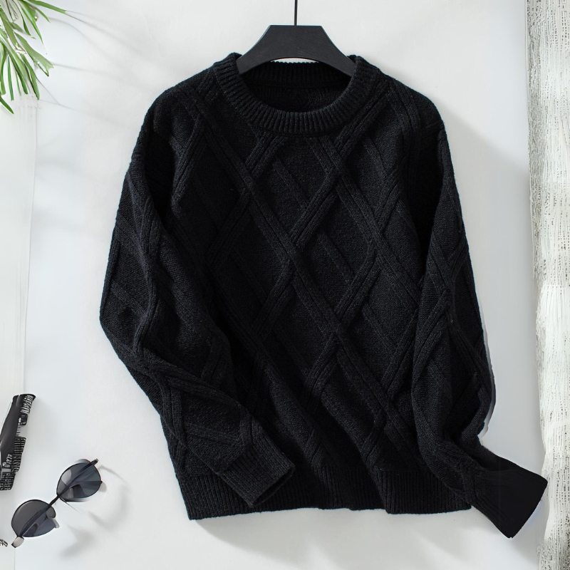 Pull à motif losange | Élégance texturée pour tous les jours