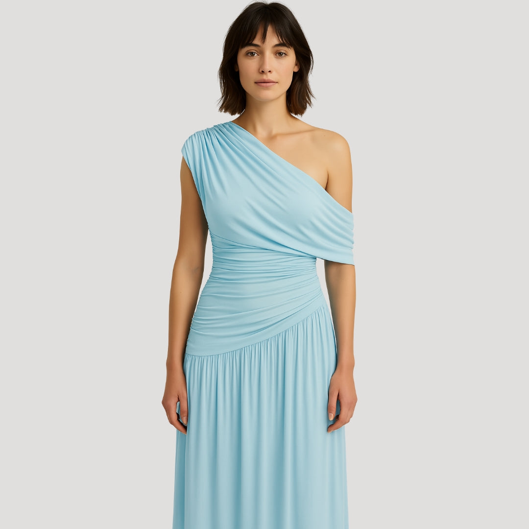 Robe longue asymétrique | Élégance estivale
