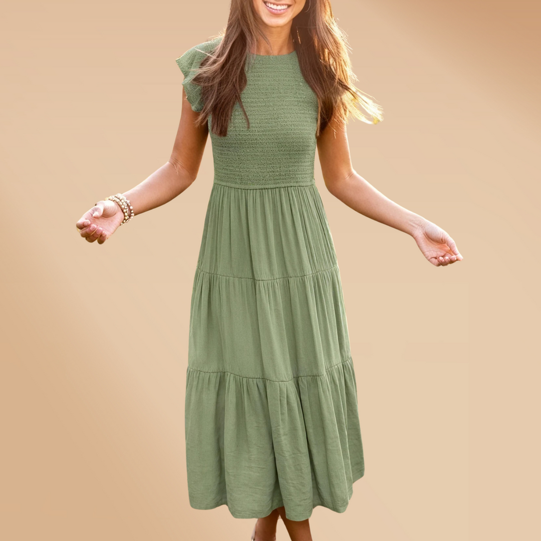 Robe longue fluide | Parfaite pour l'été