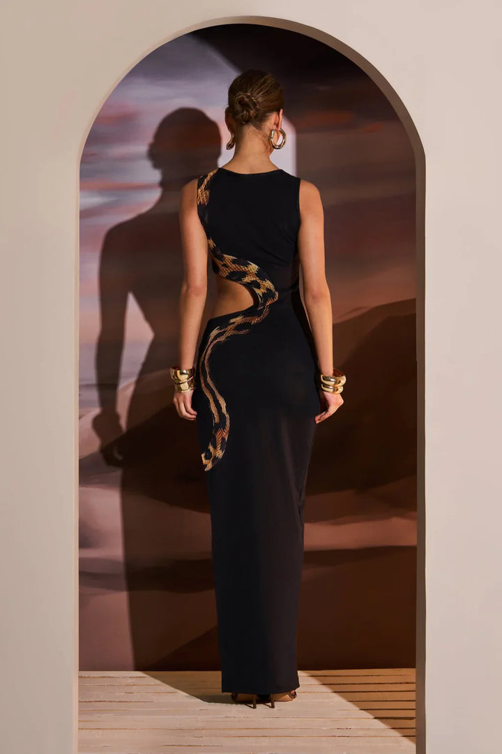 Robe longue serpent | Charisme audacieux