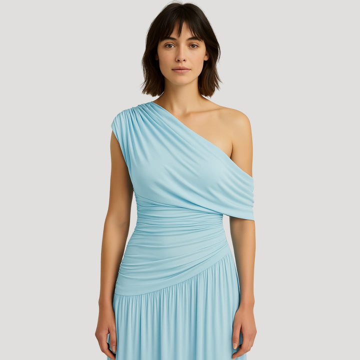 Robe longue asymétrique | Élégance estivale