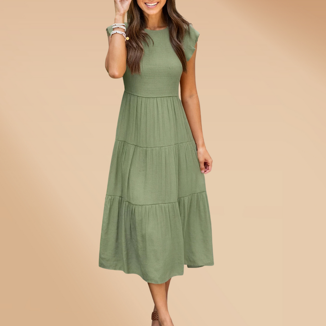 Robe longue fluide | Parfaite pour l'été