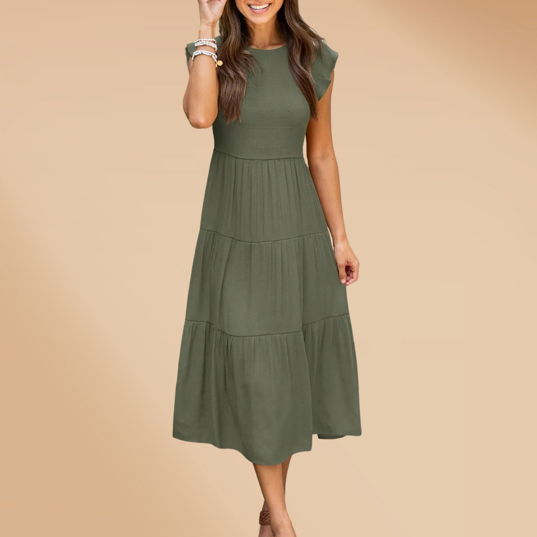 Robe longue fluide | Parfaite pour l'été