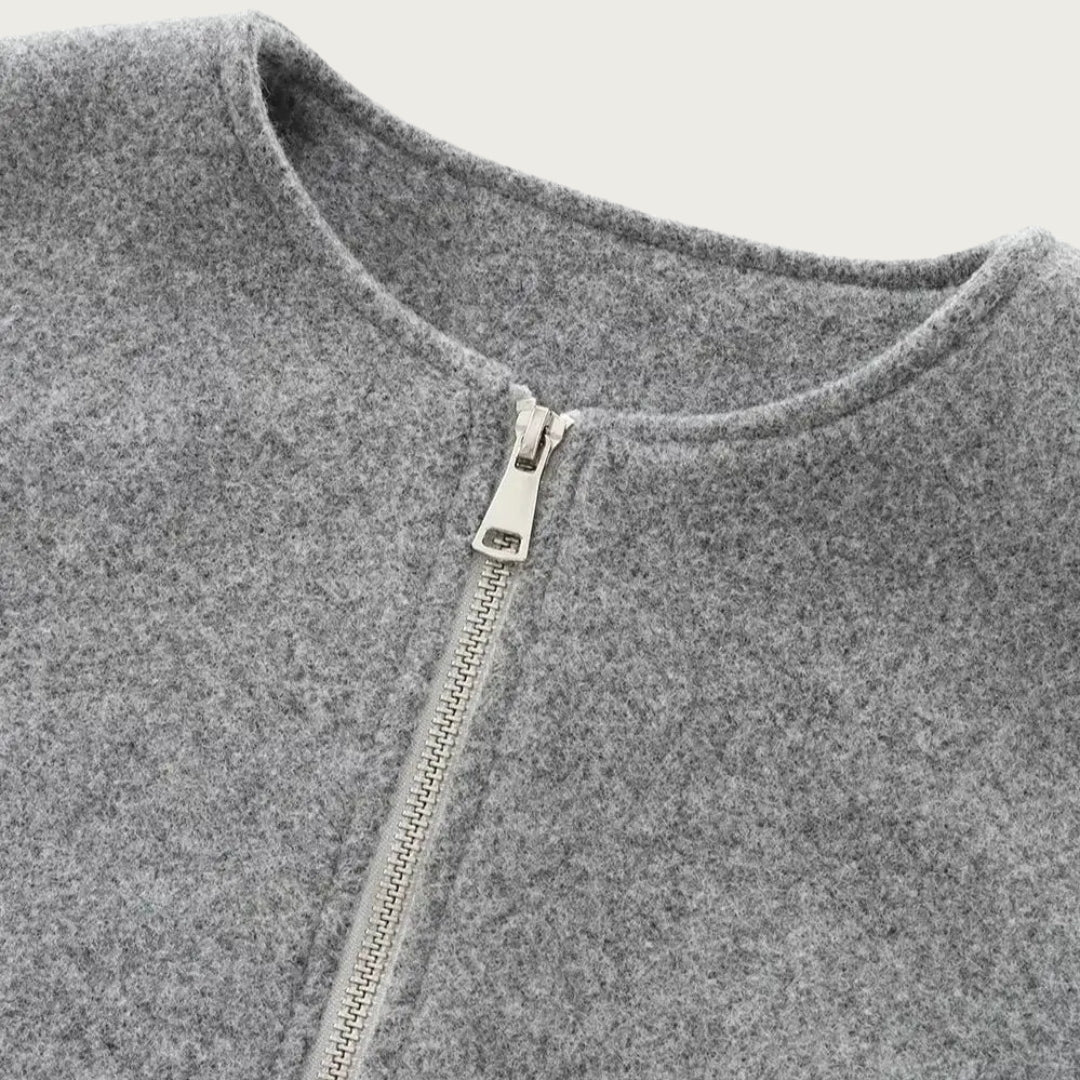 Veste courte zippée | Élégance de mi-saison