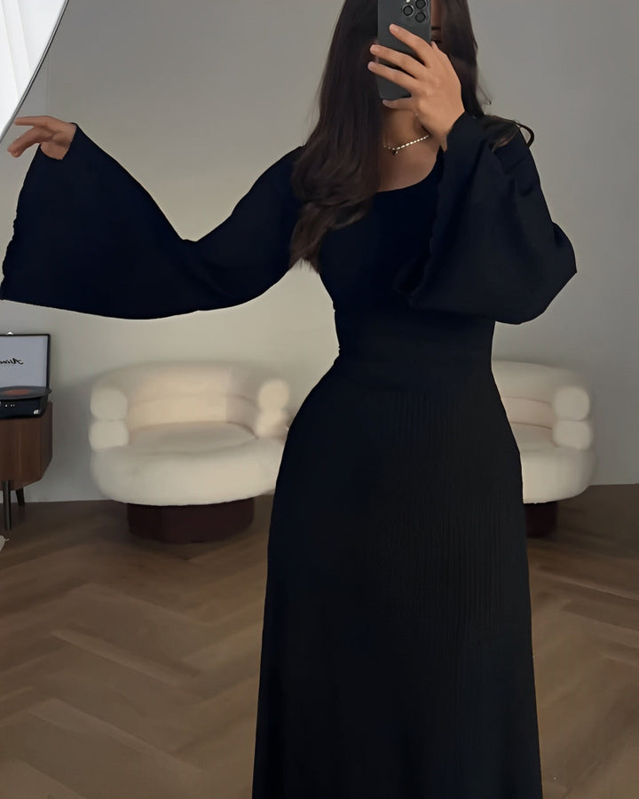 Robe longue élégante côtelée | Parfaite pour un look raffiné