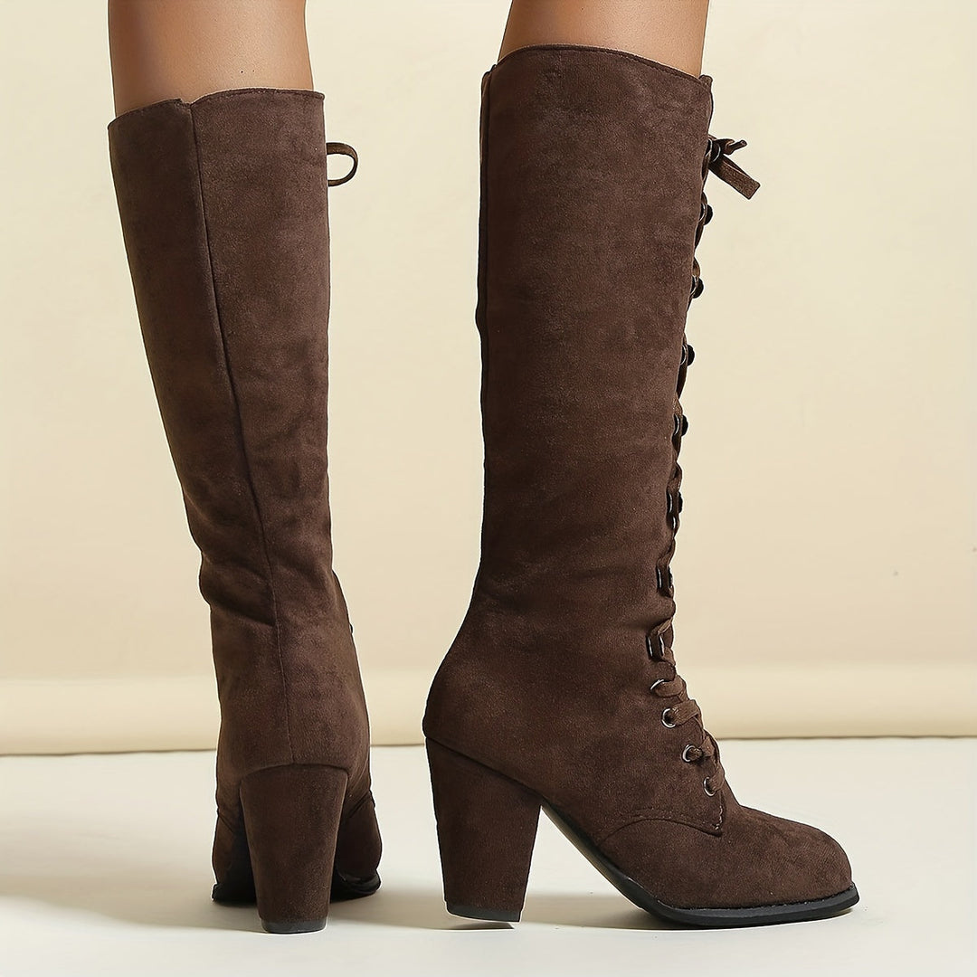 Bottes hautes à lacets | Style audacieux