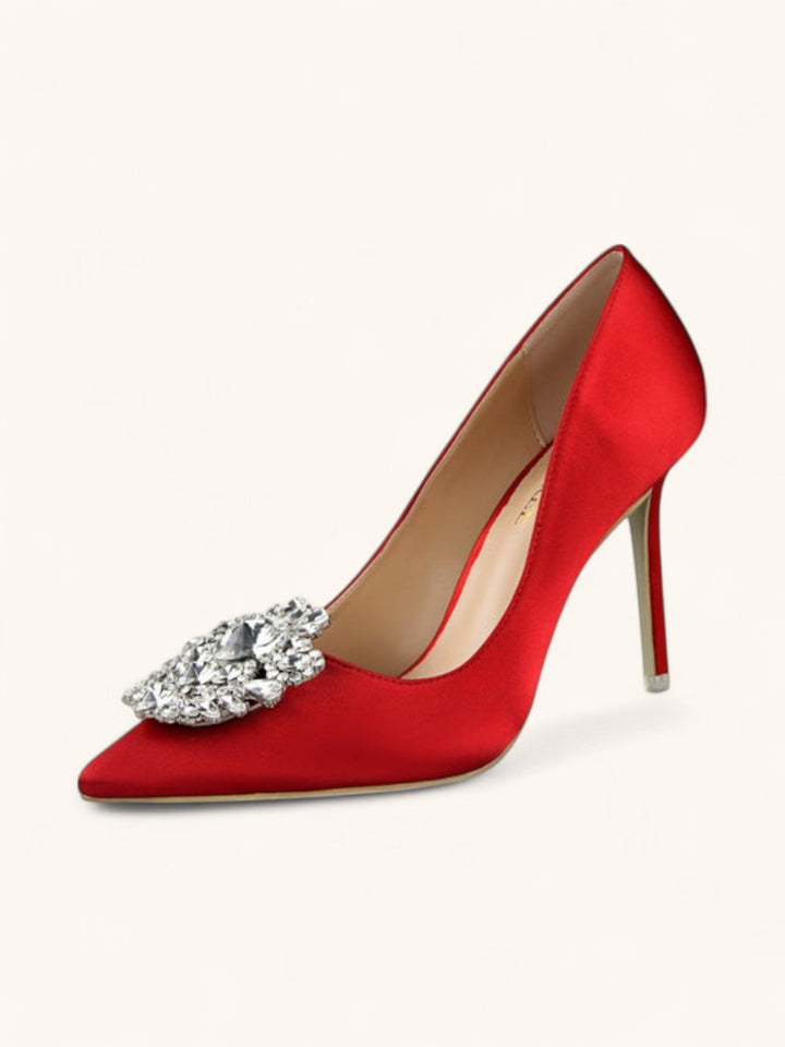 Escarpins à talons élégants | Détail bijou raffiné
