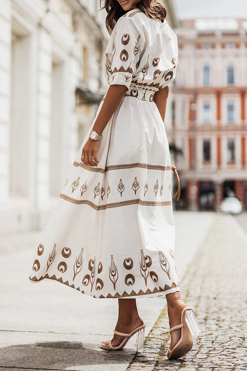 Robe midi élégante | Coupe fluide et détails raffinés