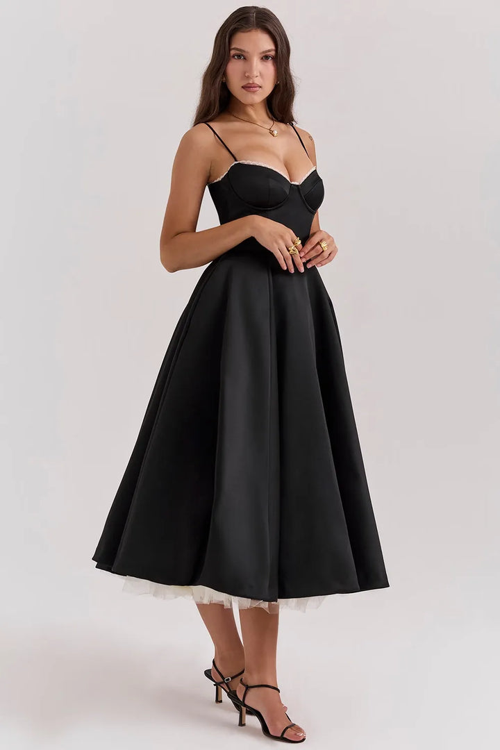 Robe midi élégante | Pour les soirées raffinées