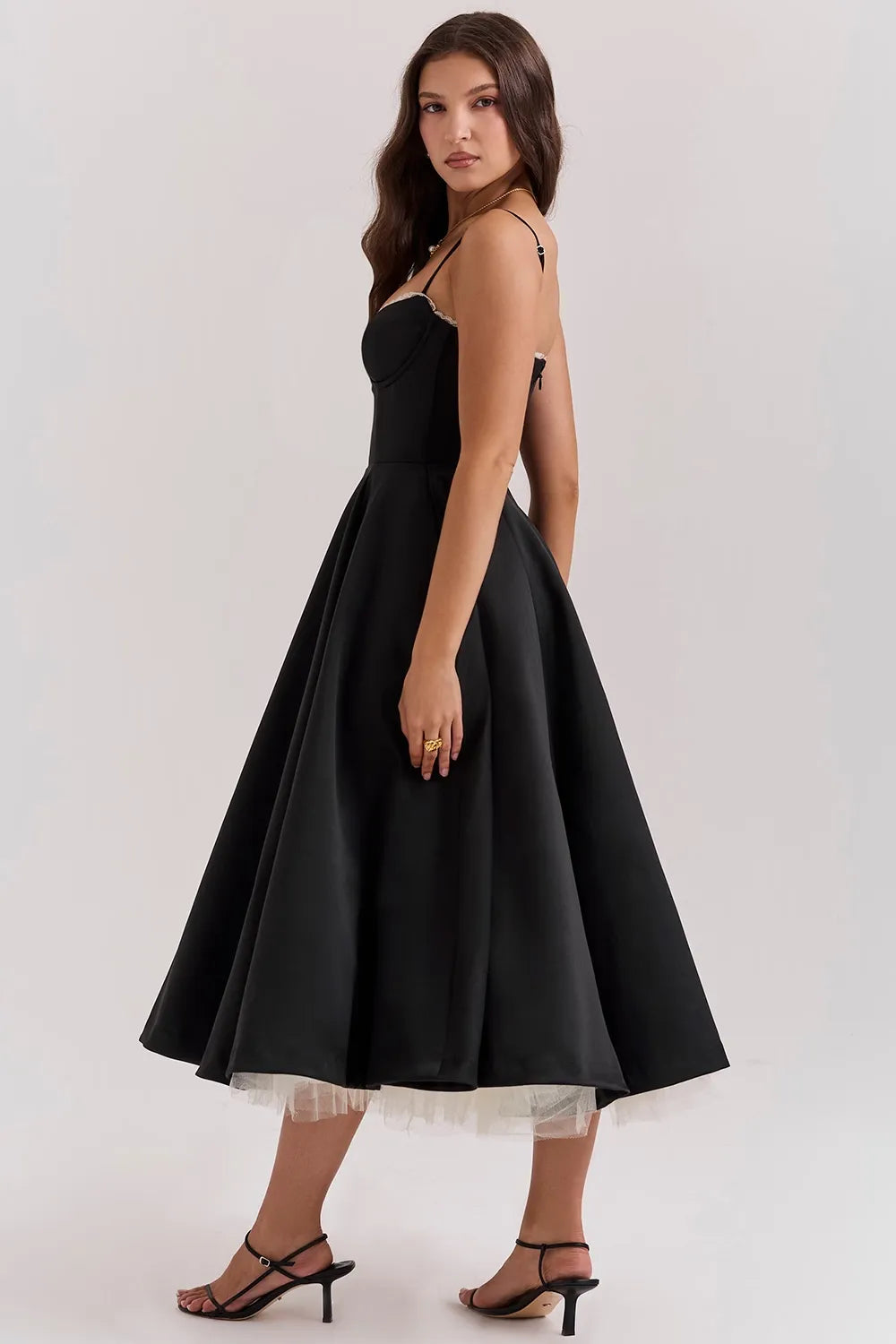 Robe midi élégante | Pour les soirées raffinées