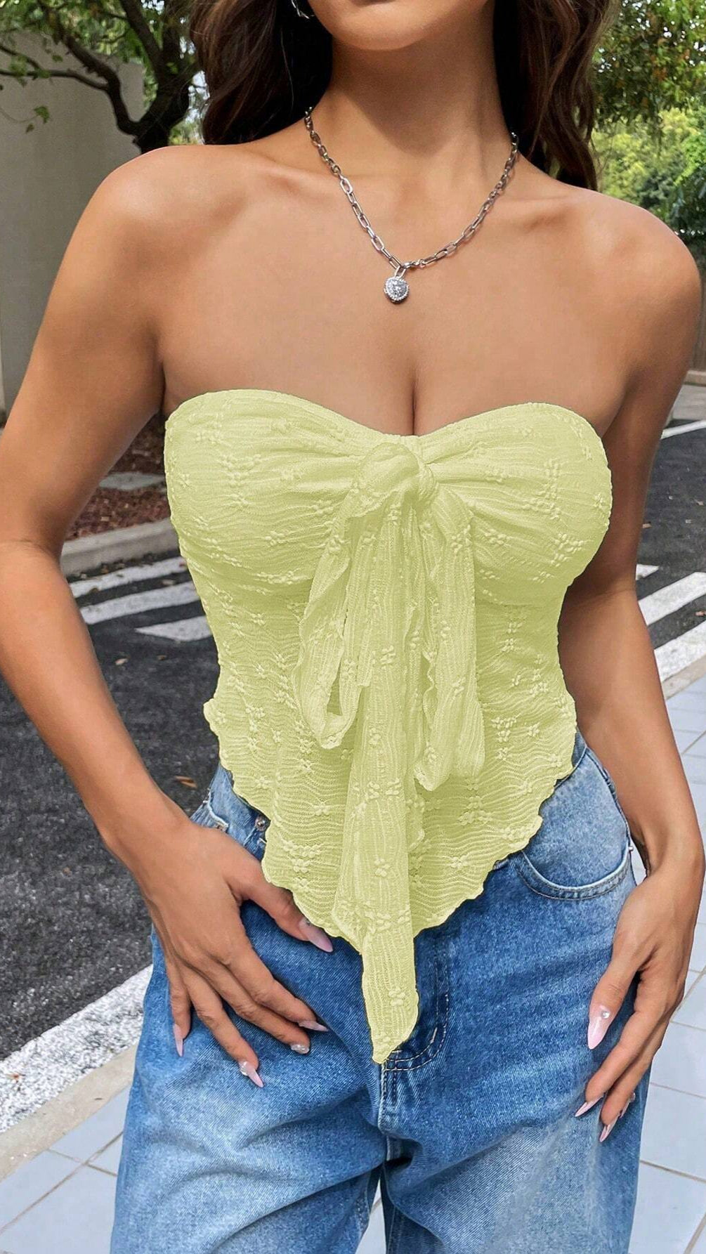 Top bustier noué | Idéal pour l’été chic