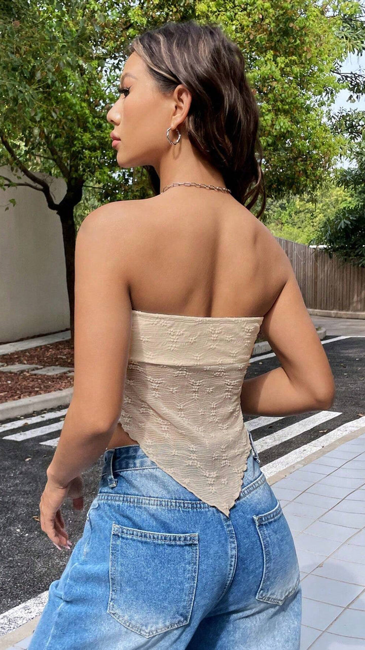 Top bustier noué | Idéal pour l’été chic