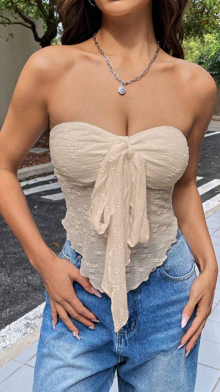 Top bustier noué | Idéal pour l’été chic