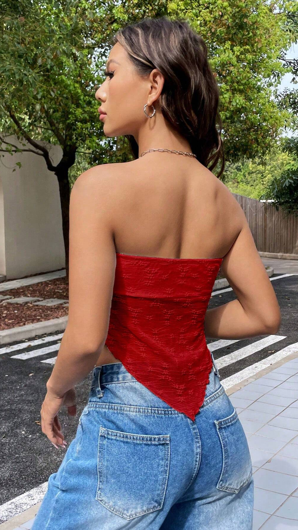Top bustier noué | Idéal pour l’été chic