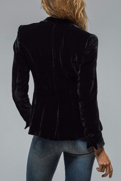 Blazer cintré à col cranté | Élégance rétro chic