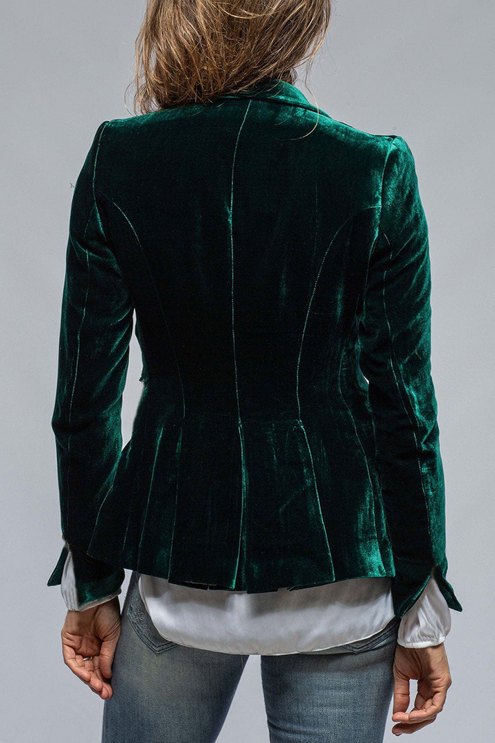 Blazer cintré à col cranté | Élégance rétro chic