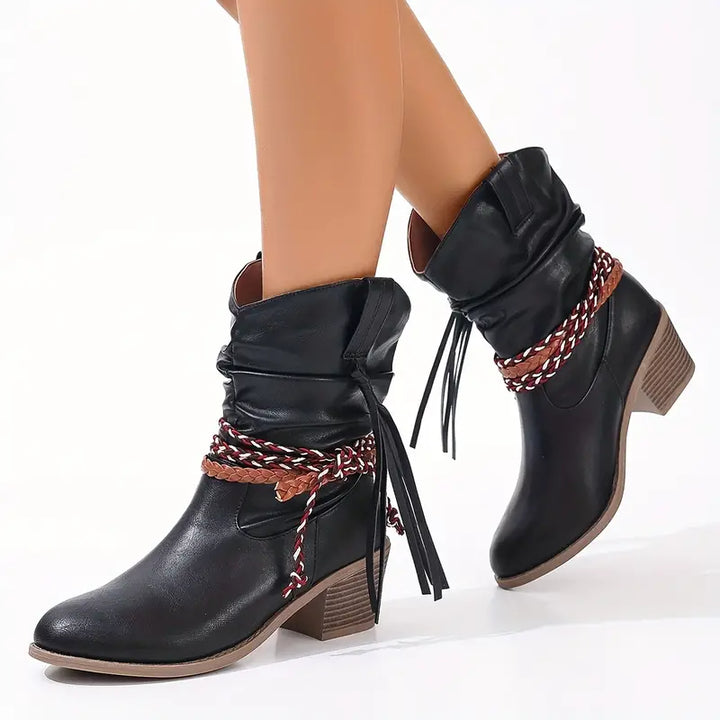 Bottines | Style western avec talon bloc