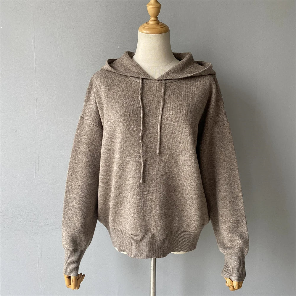 Isabelle - Ensemble Tricoté Élégant avec Col en Fourrure de Renard