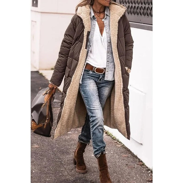 Manteau long doublé | Parfait pour l'hiver