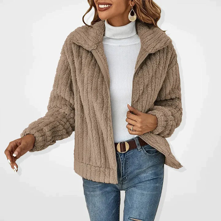 Veste polaire zippée avec col | Parfait pour les journées fraîches
