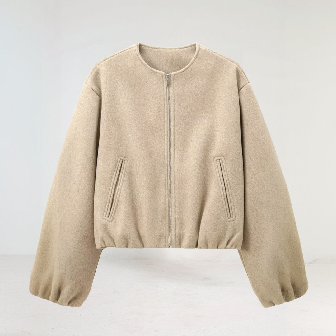 Veste courte zippée | Élégance de mi-saison