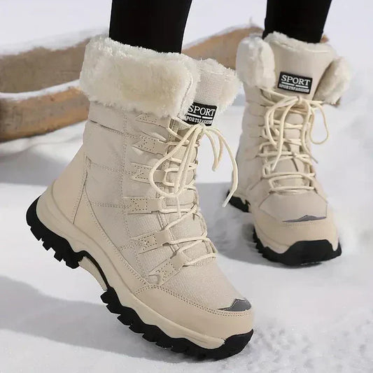 Bottes d’hiver à lacets | Adhérence extrême neige