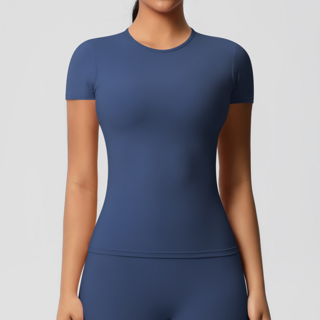 T-shirt de sport manches courtes | Confort respirant et coupe seconde peau pour vos entraînements intenses