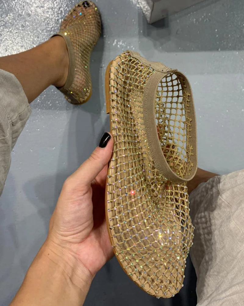 Chaussures Plates Filet | Style Brillant