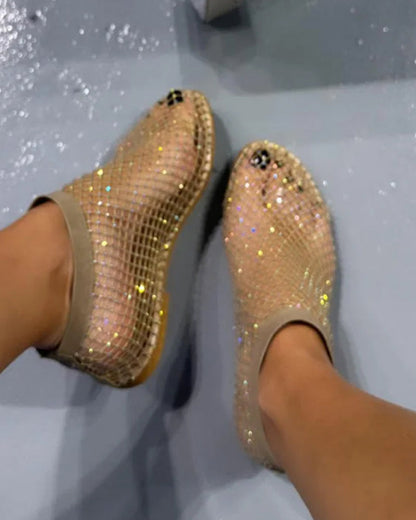 Chaussures Plates Filet | Style Brillant