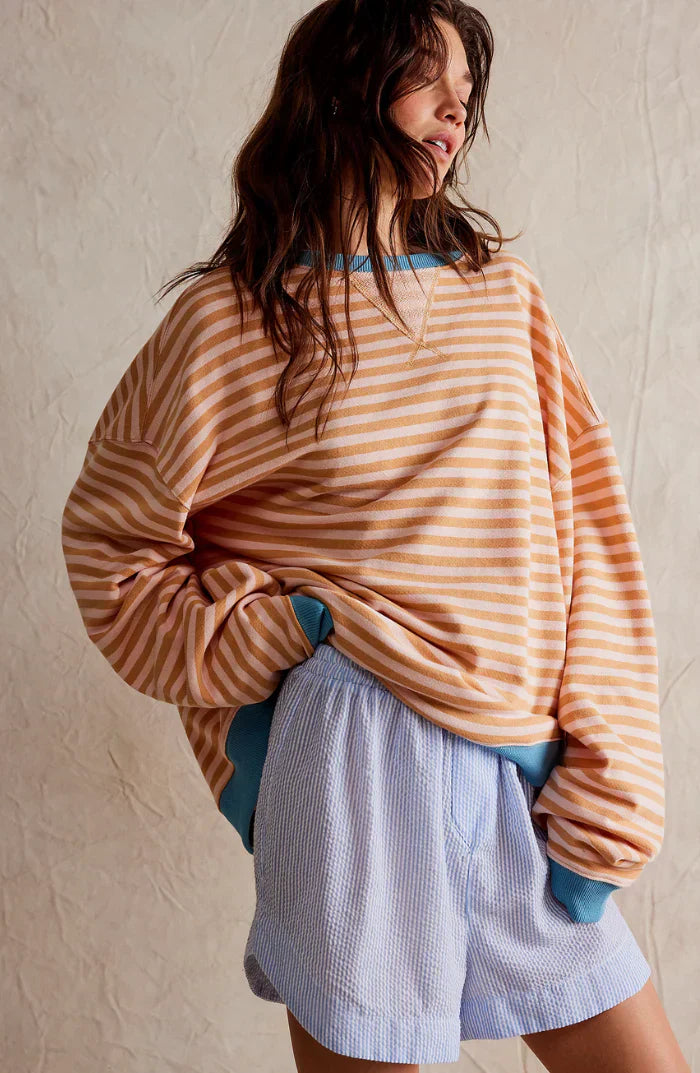 Sweat rayé décontracté | Confort chic au quotidien