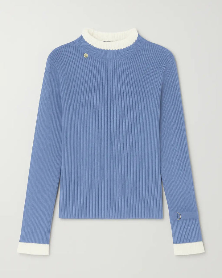Pull col volanté | Élégance automnale